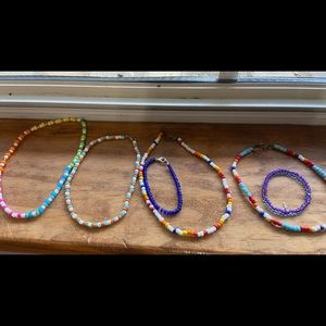 Chokers, Bracelets, Necklaces.